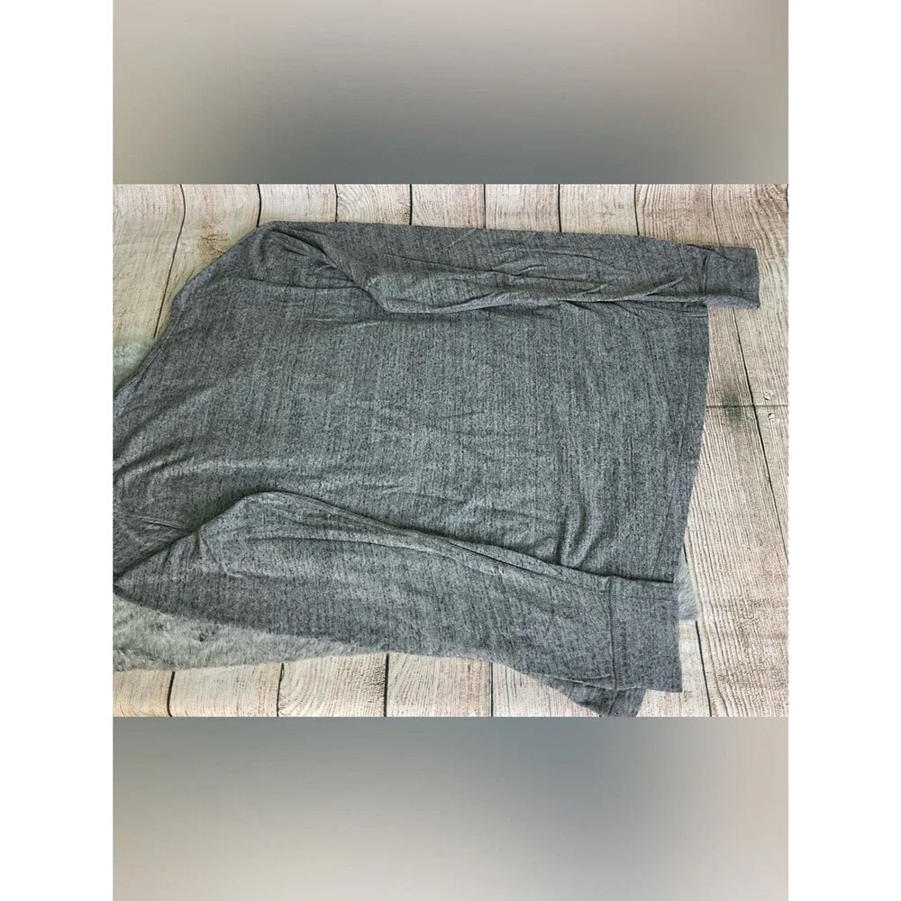 J. Crew Men's Long Sleeve Henley Heather Gray Size XLT